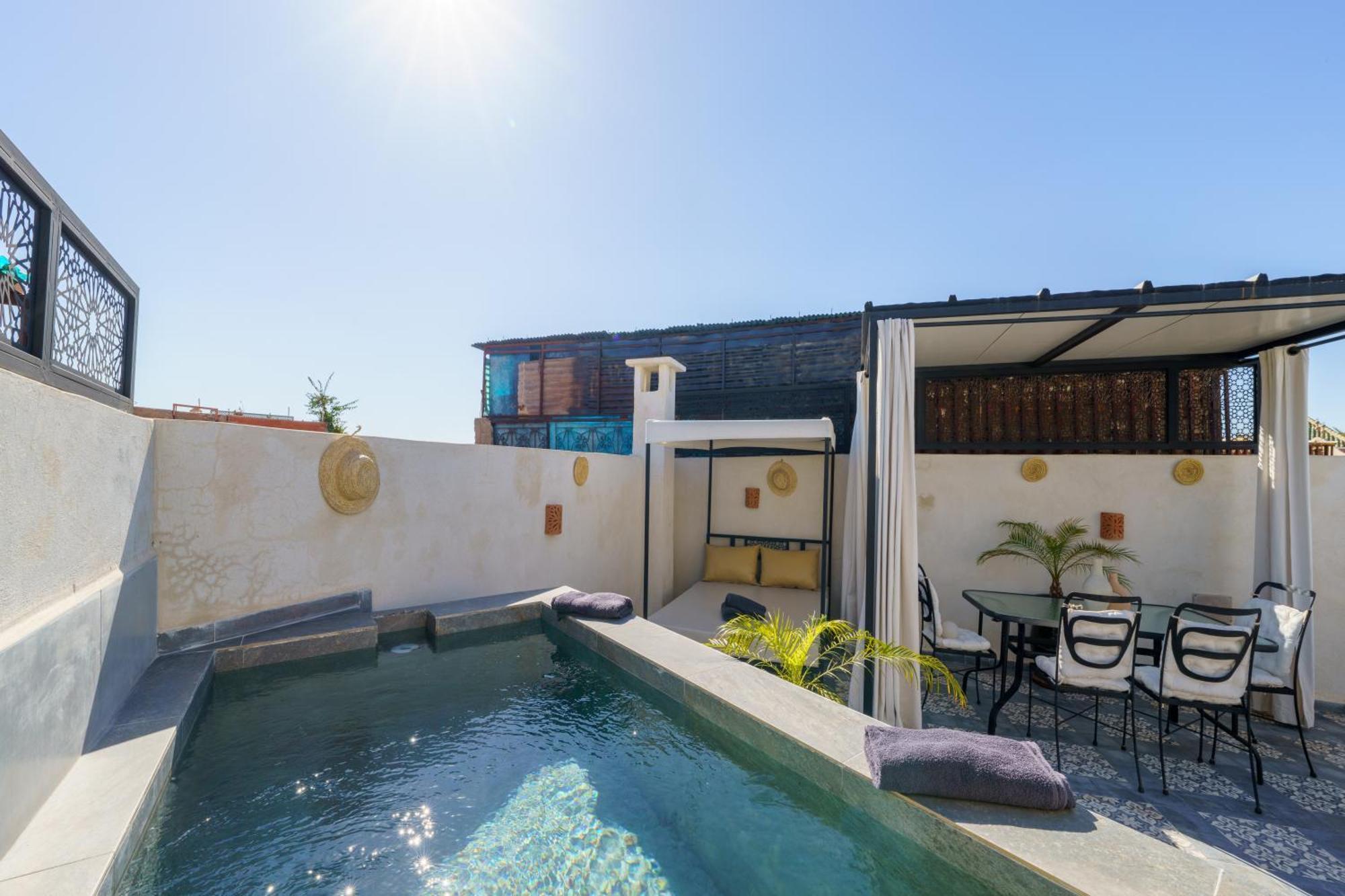 Riad 4 Chambres - Piscine & Petit Dejeuner Gratuit - Wifi Fibre Optique Marrakesch Exterior foto