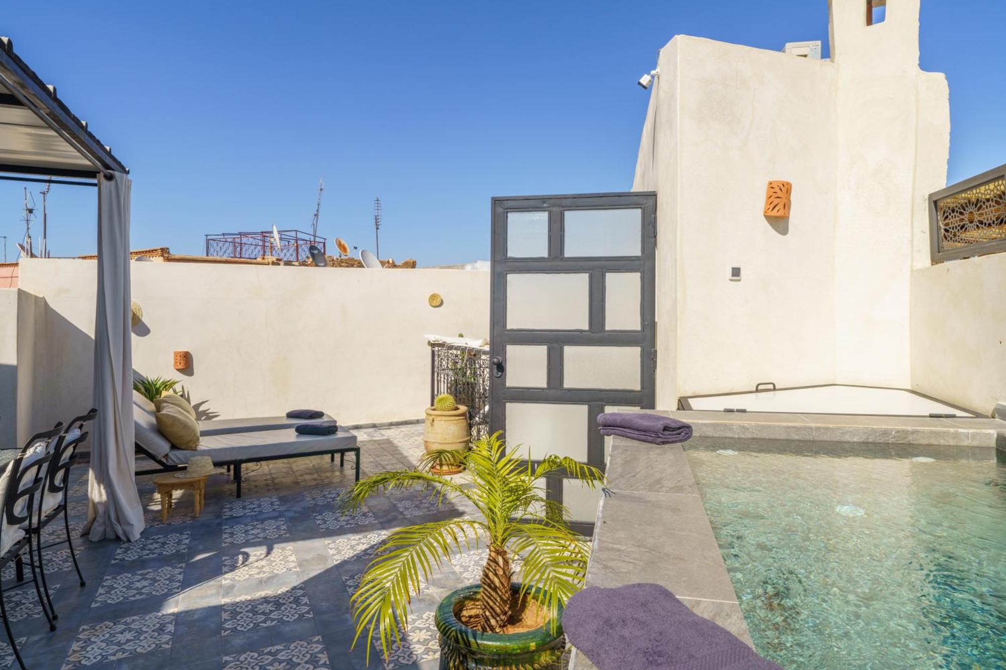 Riad 4 Chambres - Piscine & Petit Dejeuner Gratuit - Wifi Fibre Optique Marrakesch Exterior foto